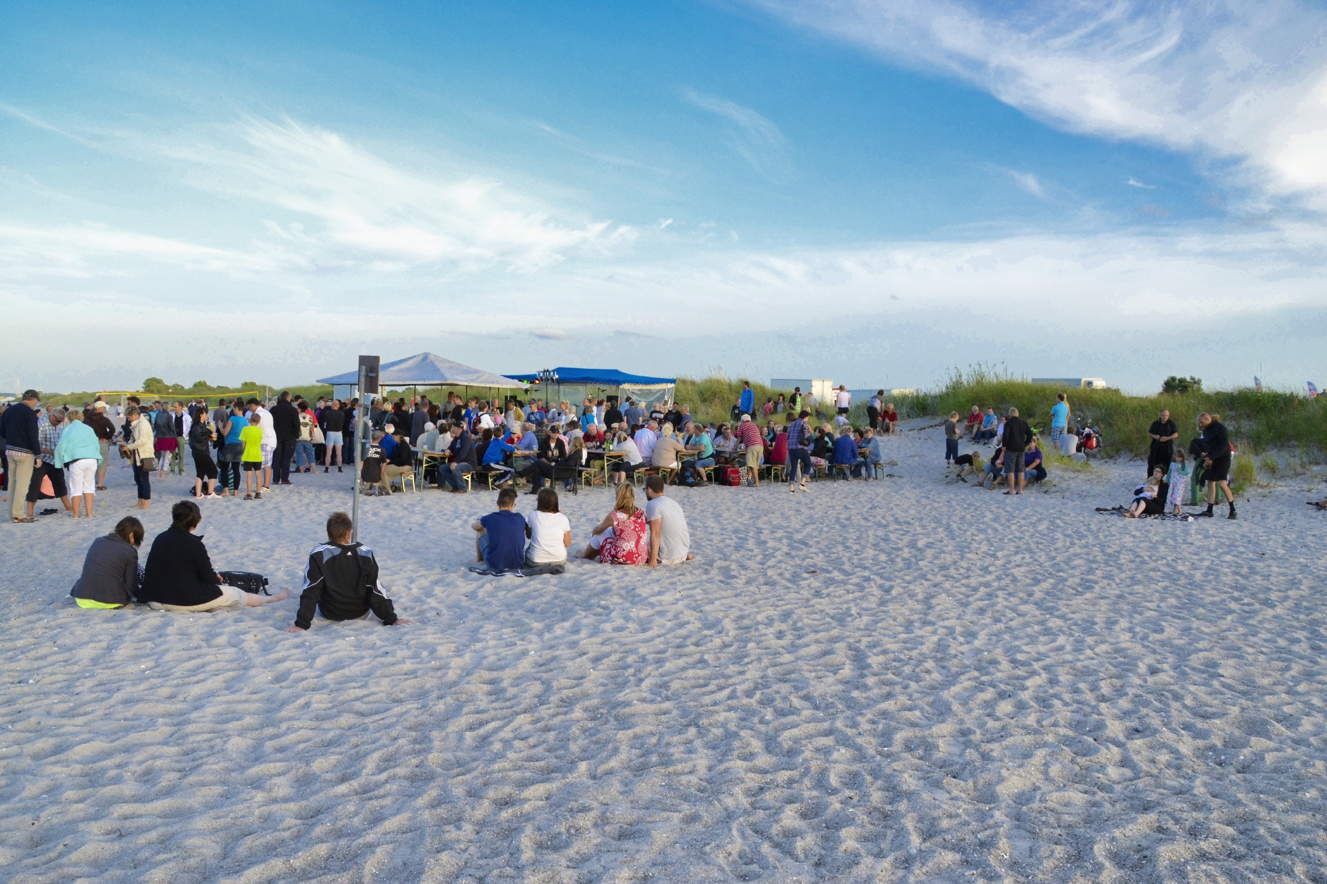 Veranstaltung am Strand