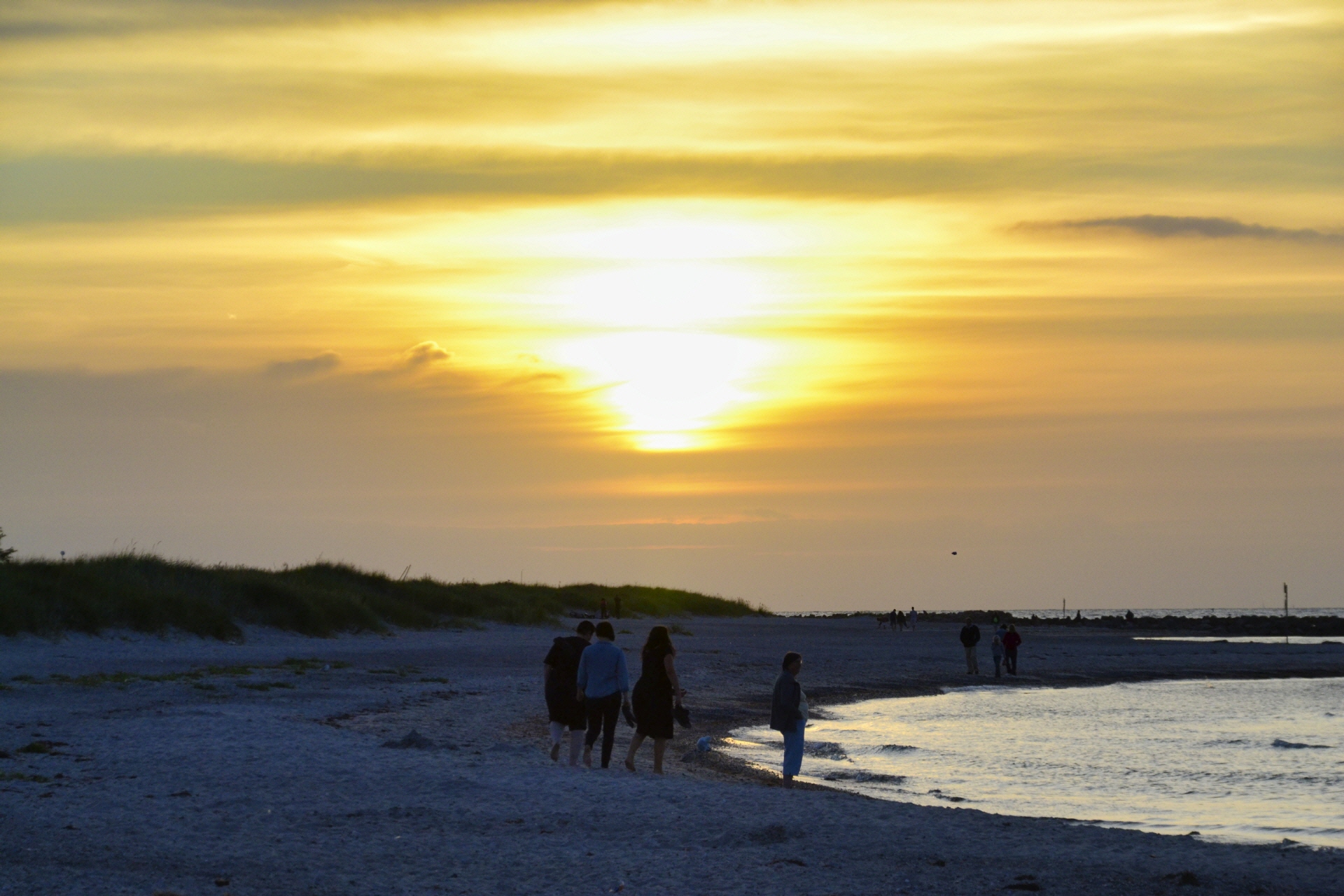 Sonnenuntergang an der Küste